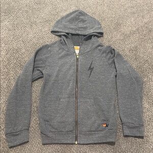 Aviator Nation Heather Gray Zip Hoodie. Youth size 12. Good condition.